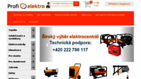 What Profi-elektro.cz website looked like in 2017 (6 years ago)
