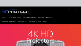 What Protechprojection.com website looked like in 2017 (6 years ago)