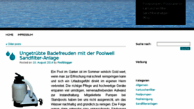 What Poolpumpen-blog.de website looked like in 2017 (6 years ago)