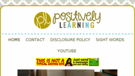 What Positivelylearningblog.com website looked like in 2017 (6 years ago)