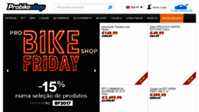 What Probikeshop.pt website looked like in 2017 (6 years ago)