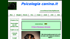 What Psicologiacanina.it website looked like in 2017 (6 years ago)