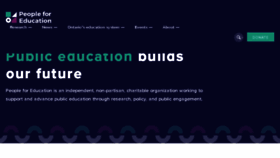 What Peopleforeducation.ca website looked like in 2017 (6 years ago)