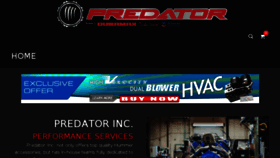 What Predatorinc.com website looked like in 2017 (6 years ago)