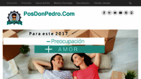 What Posdonpedro.com website looked like in 2017 (6 years ago)