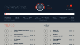 What Papawap.net website looked like in 2017 (6 years ago)