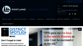 What Portlandschools.org website looked like in 2017 (6 years ago)