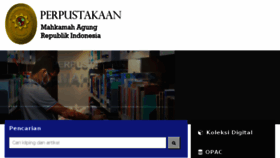 What Perpustakaan.mahkamahagung.go.id website looked like in 2017 (6 years ago)
