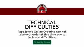 What Papajohns.com website looked like in 2017 (6 years ago)