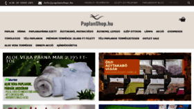 What Paplanshop.hu website looked like in 2017 (7 years ago)