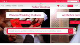 What Perfectweddings.sg website looked like in 2017 (6 years ago)