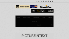 What Pictureintext.com website looked like in 2017 (6 years ago)