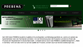 What Prebena.de website looked like in 2017 (6 years ago)