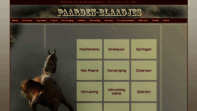 What Paarden-blaadjes.nl website looked like in 2017 (6 years ago)