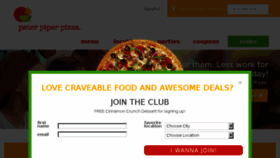 What Peterpiperpizza.com website looked like in 2017 (6 years ago)