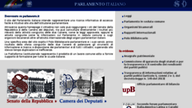 What Parlamento.it website looked like in 2017 (6 years ago)