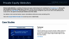 What Privateequitysites.com website looked like in 2017 (6 years ago)