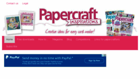 What Papercraftinspirationsmagazine.co.uk website looked like in 2017 (6 years ago)