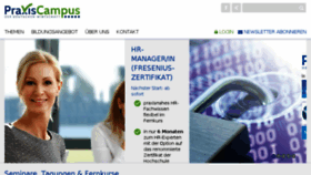 What Praxis-campus.de website looked like in 2017 (6 years ago)