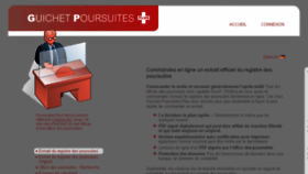 What Poursuites-plus.ch website looked like in 2017 (6 years ago)