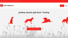 What Puppytraining101.co.uk website looked like in 2017 (6 years ago)