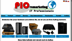 What Pio-remarketing.de website looked like in 2017 (6 years ago)
