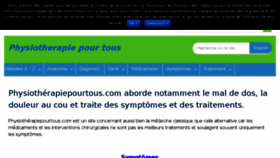 What Physiotherapiepourtous.com website looked like in 2017 (6 years ago)