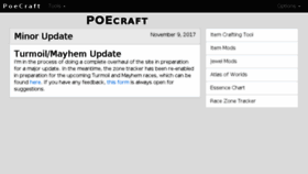 What Poecraft.com website looked like in 2017 (6 years ago)