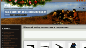 What Pneumopistols.ru website looked like in 2017 (8 years ago)