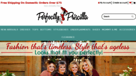 What Perfectlypriscilla.com website looked like in 2017 (6 years ago)