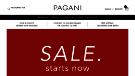 What Pagani.co.nz website looked like in 2017 (6 years ago)