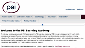 What Psilearningacademy.com website looked like in 2017 (6 years ago)