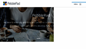 What Pebblepad.com website looked like in 2017 (6 years ago)