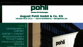 What Pohli.de website looked like in 2017 (6 years ago)