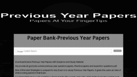 What Previousyearpapers.in website looked like in 2017 (6 years ago)