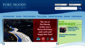 What Portmoody.ca website looked like in 2017 (6 years ago)