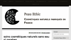 What Peauethic.com website looked like in 2017 (8 years ago)