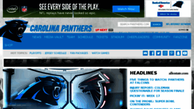What Panthers.com website looked like in 2017 (6 years ago)