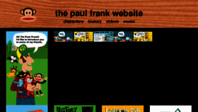 What Paulfrank.com website looked like in 2017 (6 years ago)