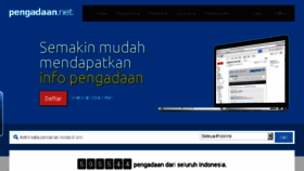 What Pengadaan.net website looked like in 2017 (6 years ago)
