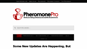 What Pheromonepro.com website looked like in 2017 (6 years ago)