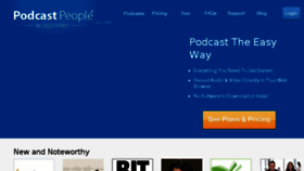 What Podcastpeople.com website looked like in 2018 (6 years ago)