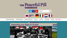 What Peacefulpillhandbook.com website looked like in 2018 (6 years ago)