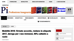 What Professioneinsegnante.it website looked like in 2018 (6 years ago)