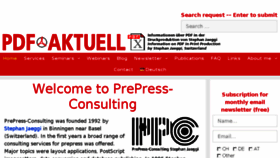 What Pdf-aktuell.ch website looked like in 2018 (6 years ago)