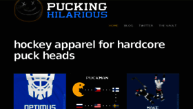 What Puckinghilarious.com website looked like in 2018 (6 years ago)