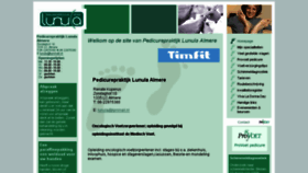 What Pedicurealmere.nl website looked like in 2018 (6 years ago)