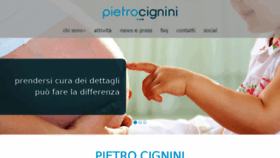 What Pietrocignini.it website looked like in 2018 (6 years ago)