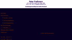 What Peterfrassmann.de website looked like in 2018 (6 years ago)