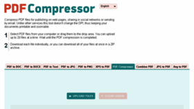 What Pdfcompressor.com website looked like in 2018 (6 years ago)